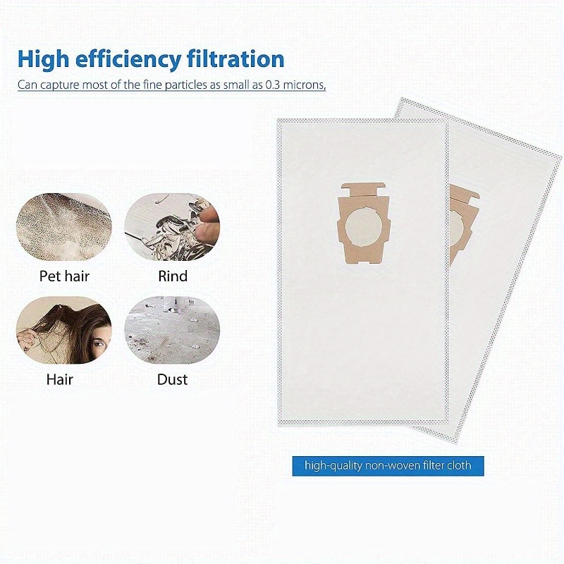 6  vacuum cleaner dust bags for g3 g12 models high   filtration   long lasting ensures   cleaning details 0