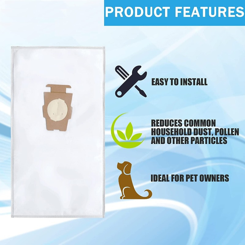 6  vacuum cleaner dust bags for g3 g12 models high   filtration   long lasting ensures   cleaning details 2