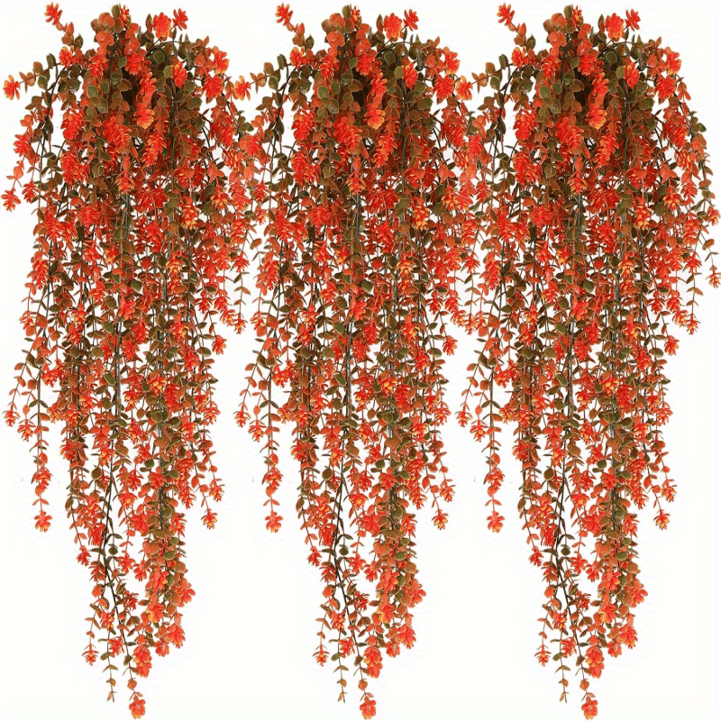 

Fall Artificial Hanging Plants Artificial Fall Flowers Autumn Plants Hanging Plants Artificial Plants Fake Plants For Thanksgiving Indoor Outdoor House Wedding Garden Party