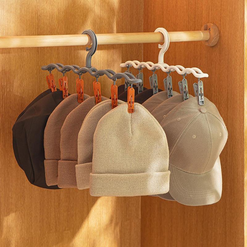 

6- Plastic Hat , Portable Underwear , Hanging Cap For Organization