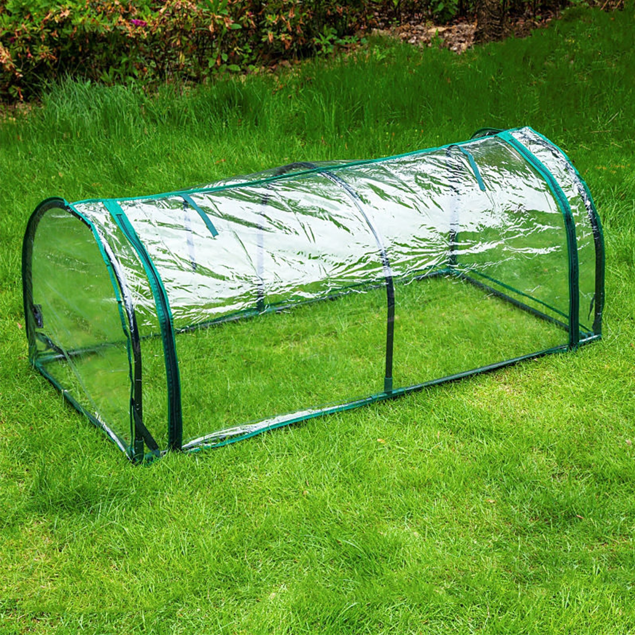 

Portable Semi- Greenhouse - Uv & Waterproof, 51.1x19.6x23.6", Ideal For Garden & Balcony, Frost & Rain Resistant Plant Tent For Flowers And Vegetables