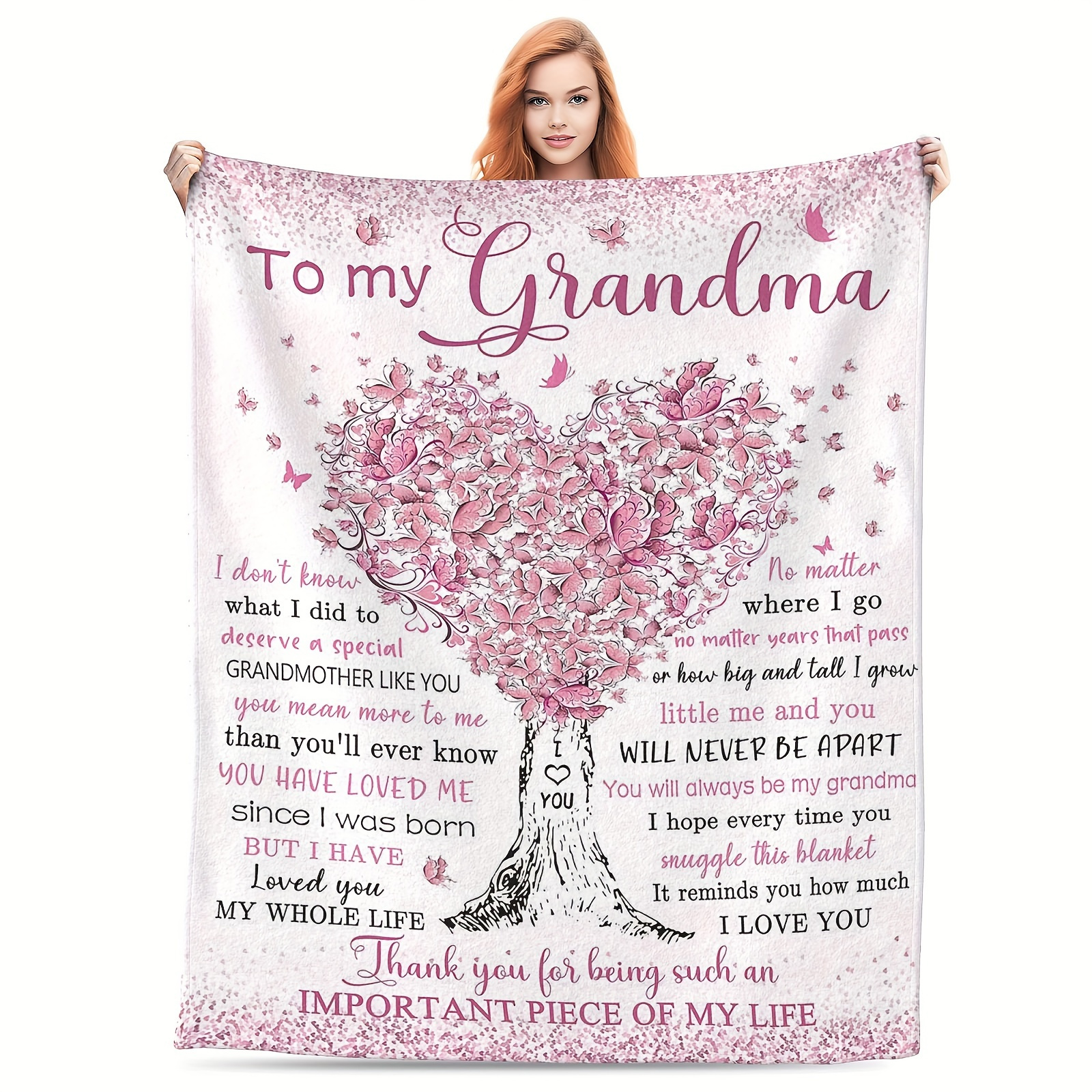 

Grandma Gifts Blanket, Best Gifts For Grandma - Grandma Birthday Gifts, Funny Gifts For Grandmother, Grandma Gift Ideas, To My Grandma, Throw Blankets