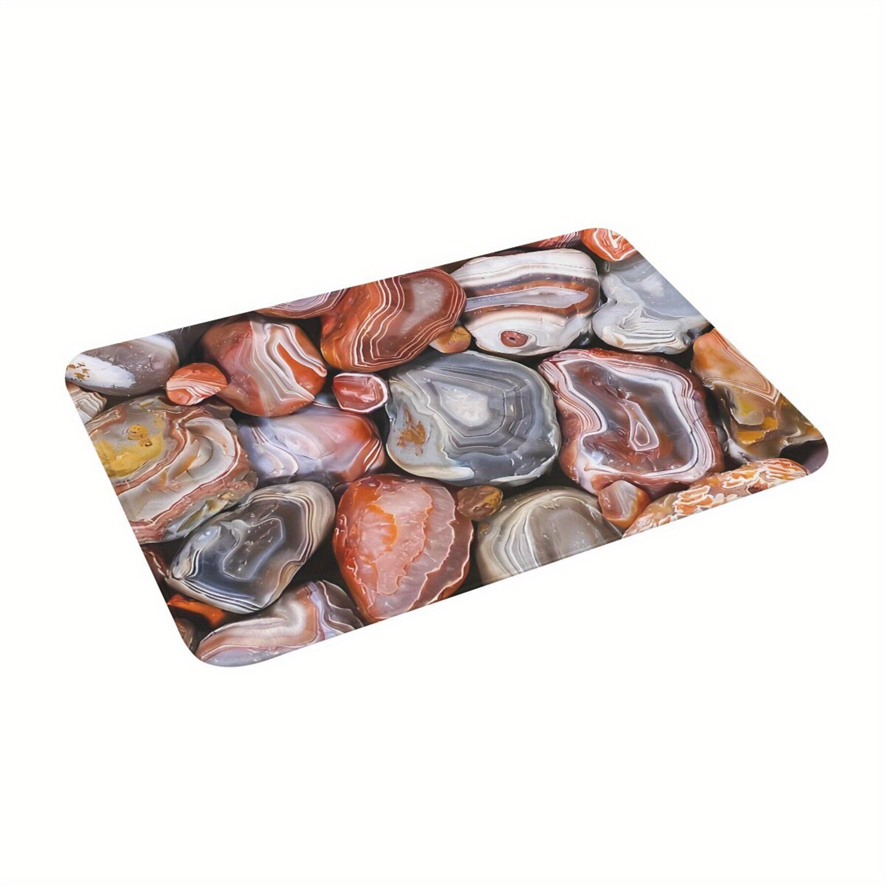 

1pc Lake Agates Non-slip Entrance Mat For Living Room, Floor Carpet, Welcome Rug, Bedroom Decoration