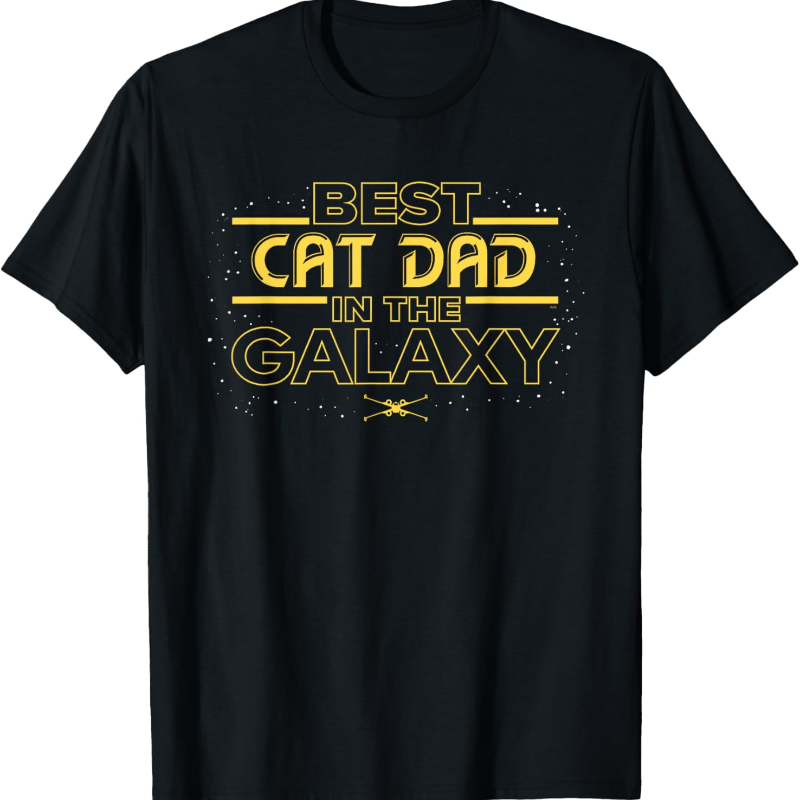 

Best Cat Dad In Print T-shirt, Tops Short Sleeve, Short Sleeve Tee, Men', Crew Neck Tee, , Breathable, Moisture Wicking, Casual Summer Tee, Must-have Fashionable Tee .s.