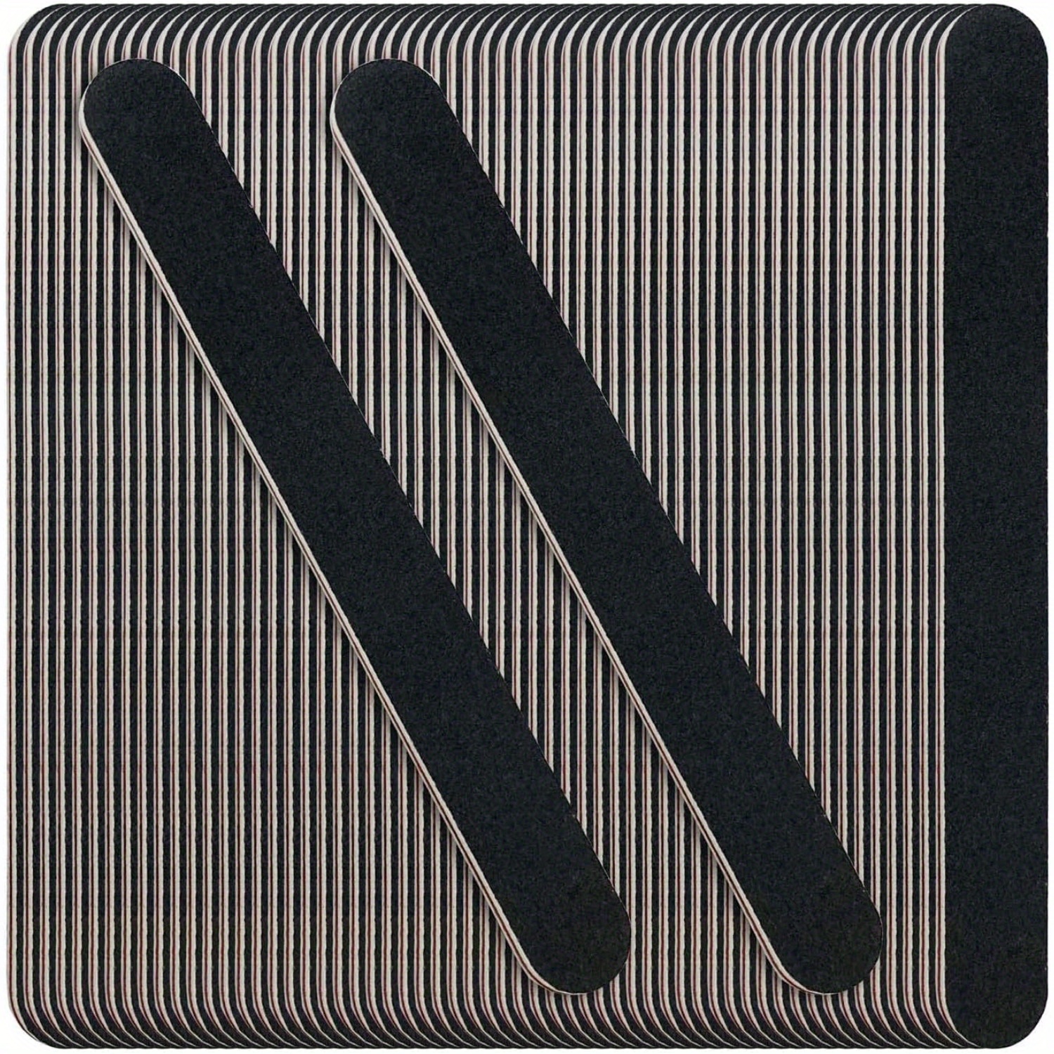 Image of 60pcs Nail Files, /180 Grit Double Sides Emery Boards Nail File, Reusable Professional Manicure Tool For Home And Salon ，for Toenail& Foot Clean