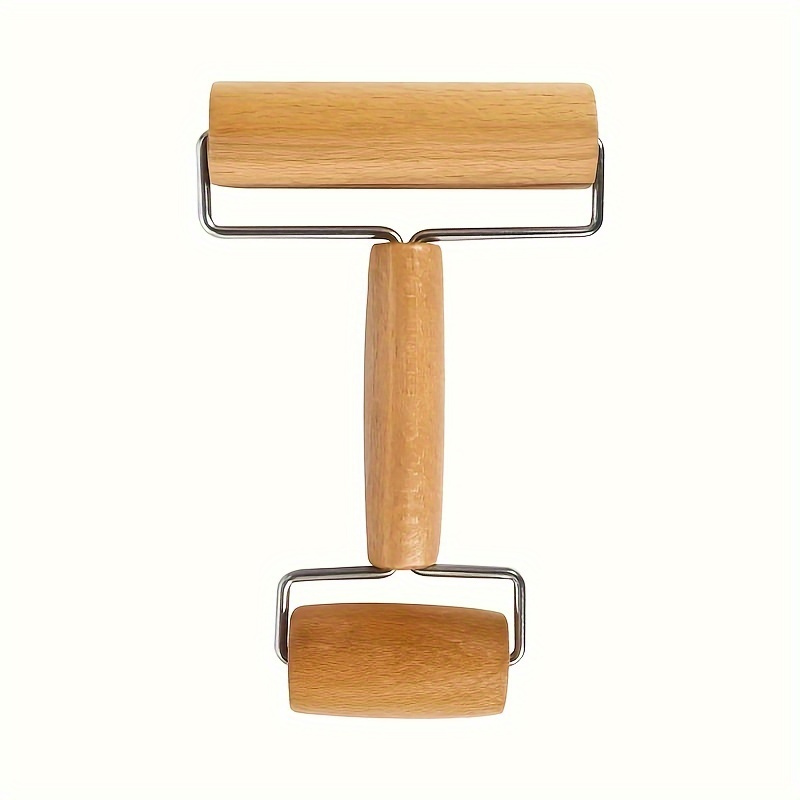 

1pc Double-ended Wooden Rolling Pin For 5d Diamond Painting, Rhinestone Embroidery & , Ceramic & Pottery Tool, Wood Material