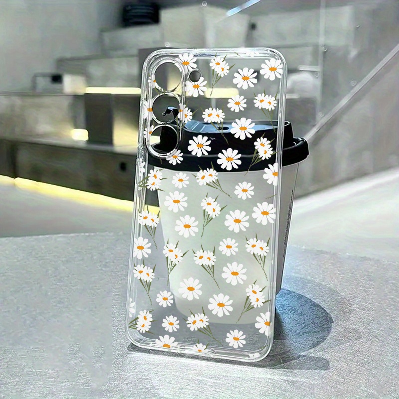 TEMU Phone Case: Full-screen Daisy Premium Pattern Phone Case Compatible With Series A54/a53/a52 (a52s ) /a34(5g)/a32(5g)/a14(5g)/a13