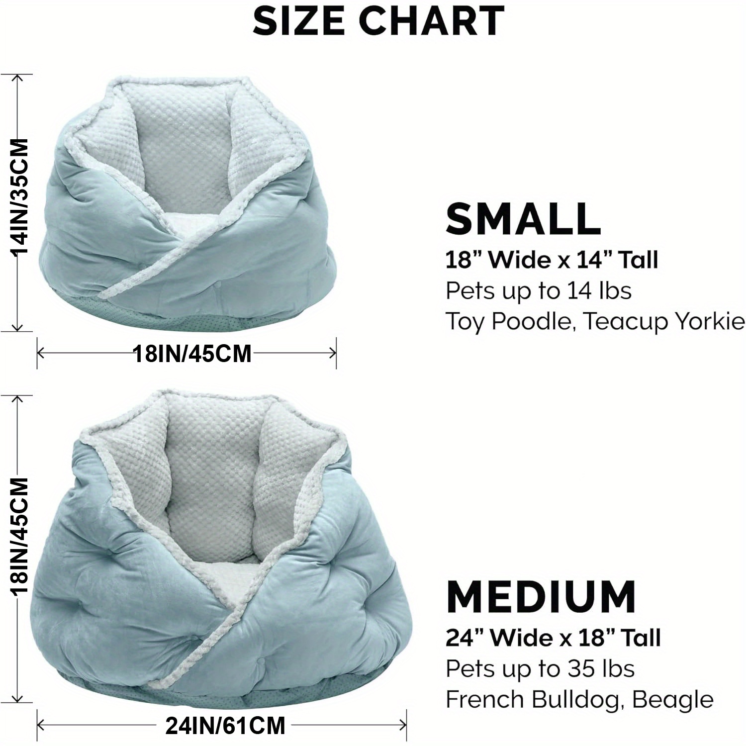 1pc cozy   plush velvet pet bed for cats small dogs non slip bottom soft gray with white trim washable durable   to 35 lbs   indoor   cute cat bed Product details 1