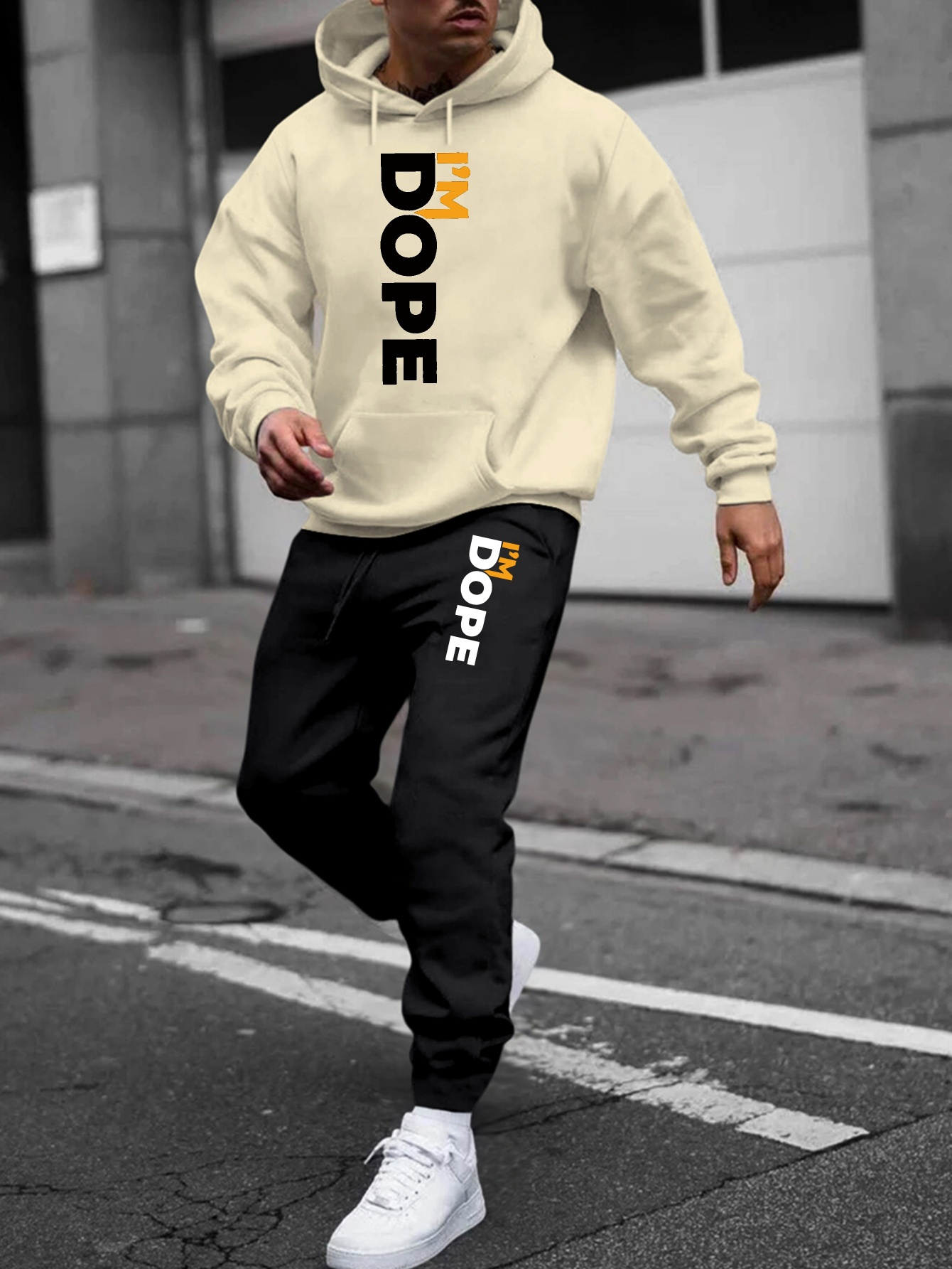 Joggers Dope Sport Sweatsuit Mens 100% Authentic Dope Piece Sweat Suit Set  Sweat Pants