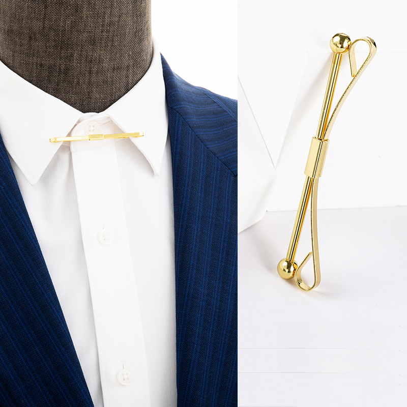 Men's Collar Stays 3PCS Men's Collar Bar Tie Pins - Gold, Silver & Black  Plated Brass Collar Stay Bars For Dress Shirts Mens Collar Stay Bar