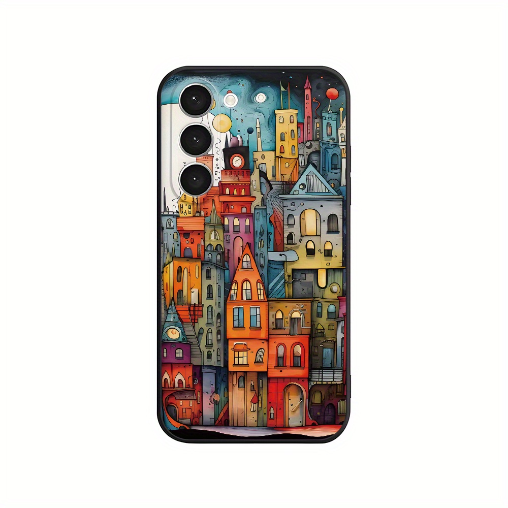 TEMU Vintage Houses Style Phone Case For Galaxy S22/s22 /s22 Ultra/s23/s23 /s23 Fe/s23 Ultra/s24/s24 Plus/s24 Ultra