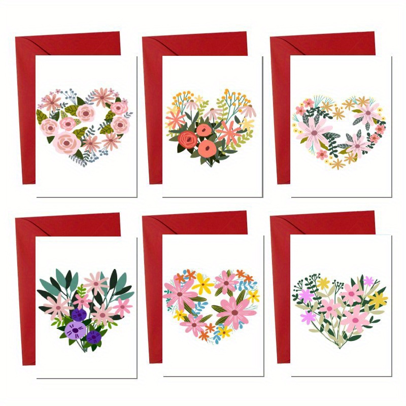 

12pcs Assorted Blank Greeting Envelopes - 6 , For Weddings, Birthdays & You