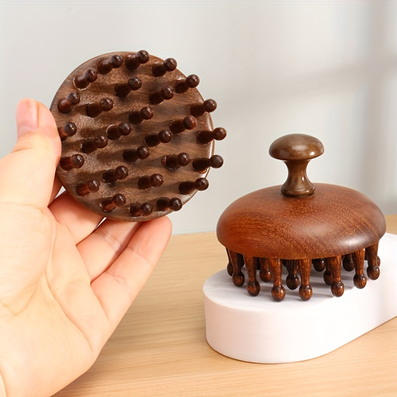 

Lattby Sandalwood Disc Massage Comb, Finishing Comb Type, Normal Style, Wood Material, Suitable For And Scalp Massage