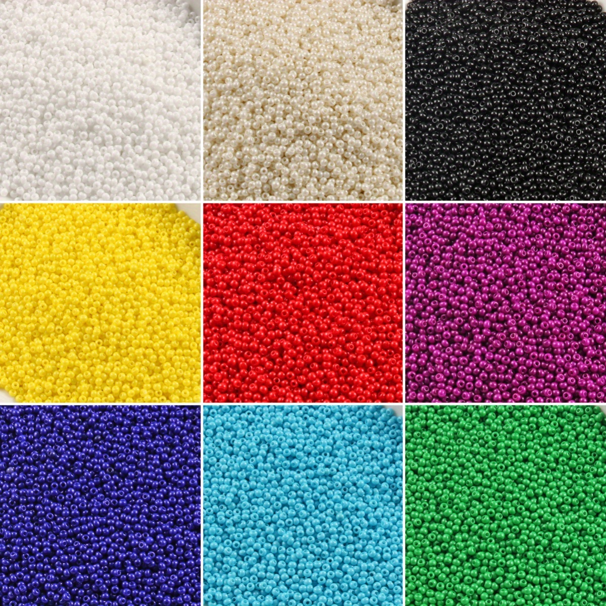 

2000pcs Glass Seed Beads, 2mm - Ideal For , Bracelets & Necklaces Crafting Supplies