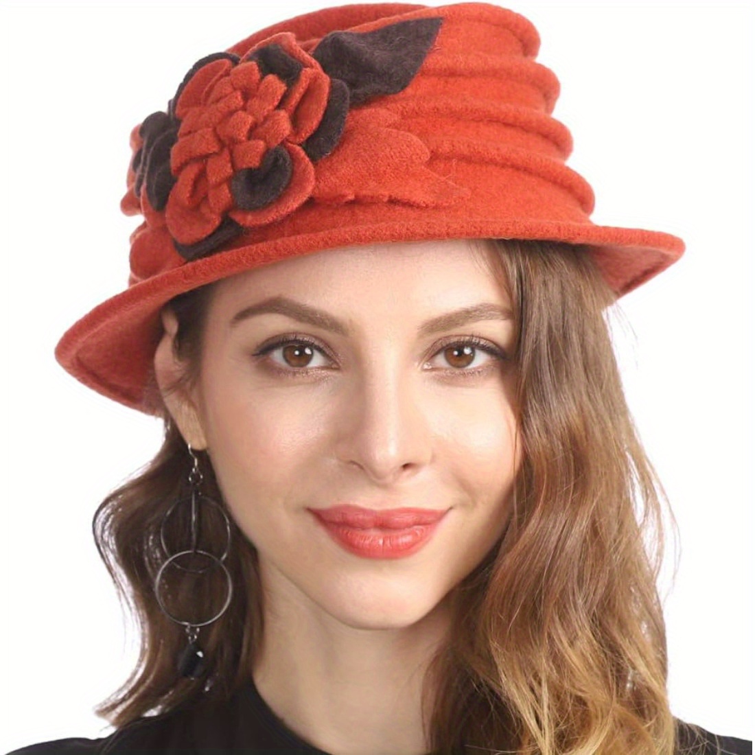 1920's Rust 2024 Cloche Hat