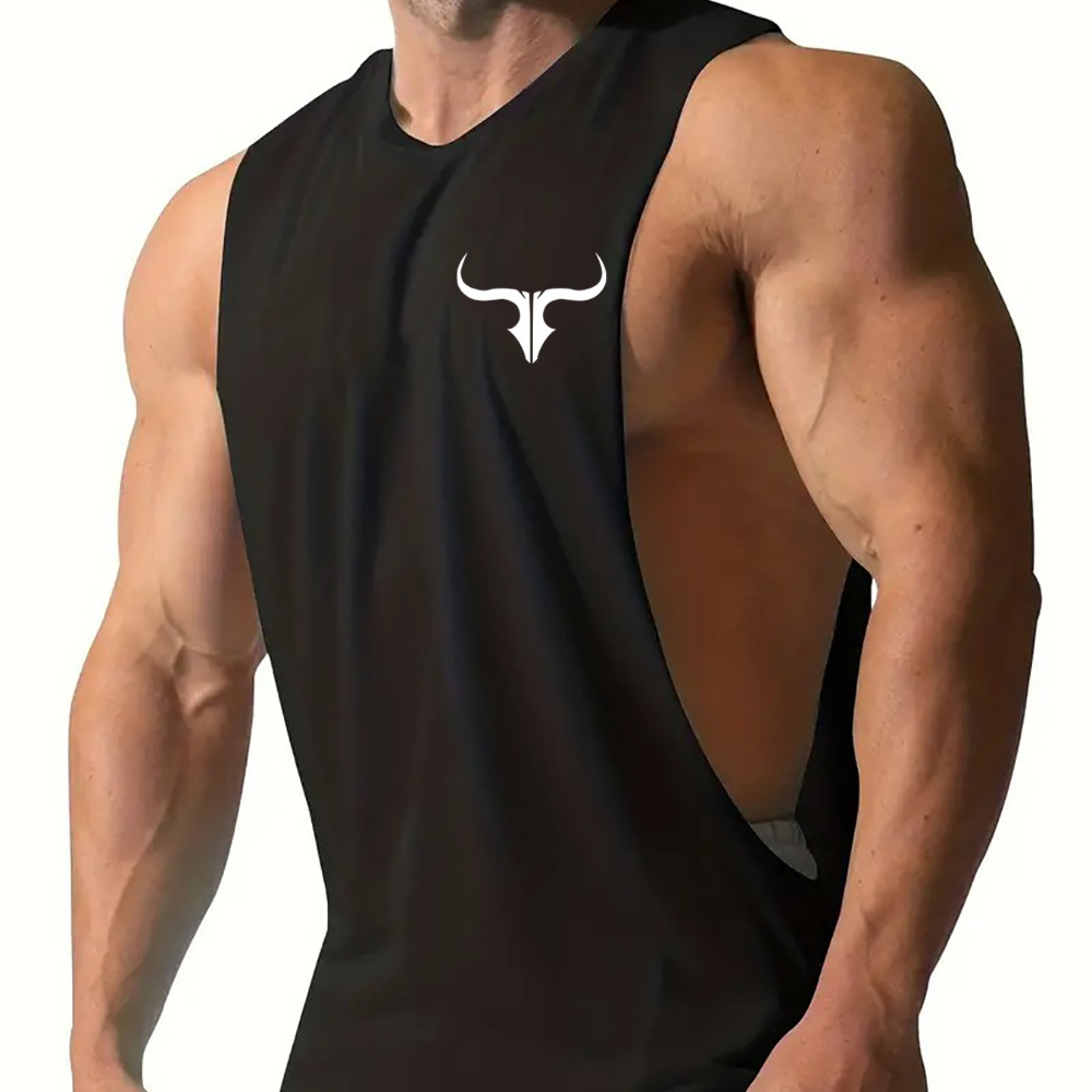 

Men's Quick-dry Athletic Tank Top - Breathable, Moisture-wicking Sleeveless Shirt For Gym & Casual Wear, Summer Fashion