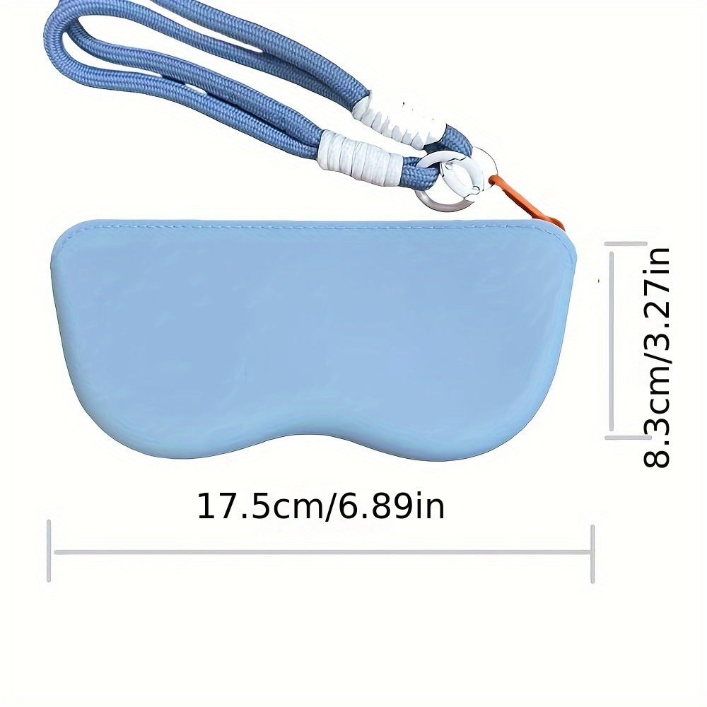 chic waterproof silicone glasses pouch portable dustproof scratch resistant eyewear organizer with vibrant colors details 0