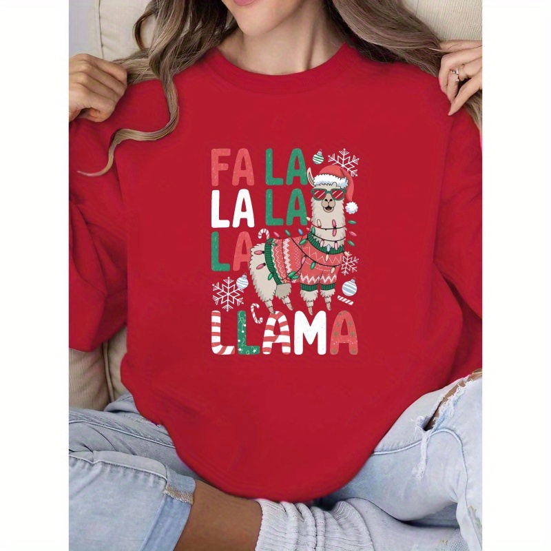 

's Christmas Sweatshirt - , Non-stretch, Washable - For Fall/