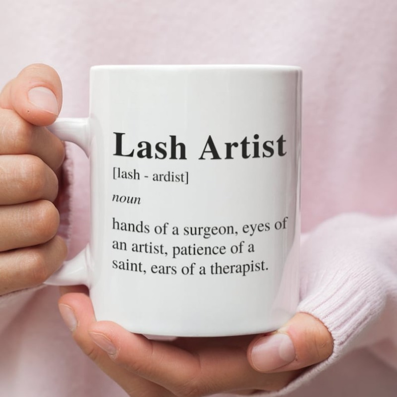 

1pc Lash Technician Mug | Gift For Makeup Artist | Gift For Lash Technician | Coworker Gift | Salon Gift| Stylist Gift |