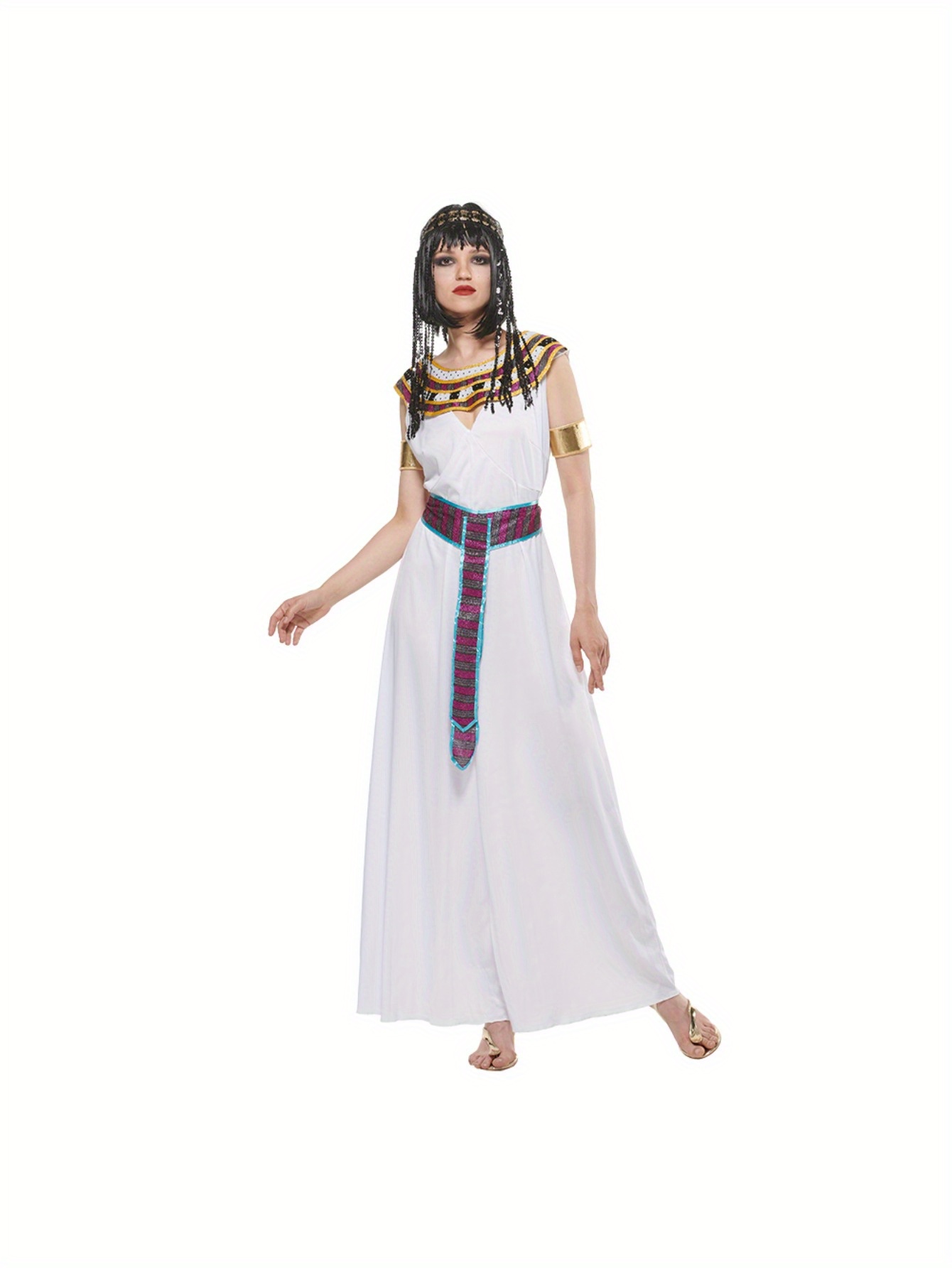 vestido princesa cleopatra mujeres adultas tocado Temu