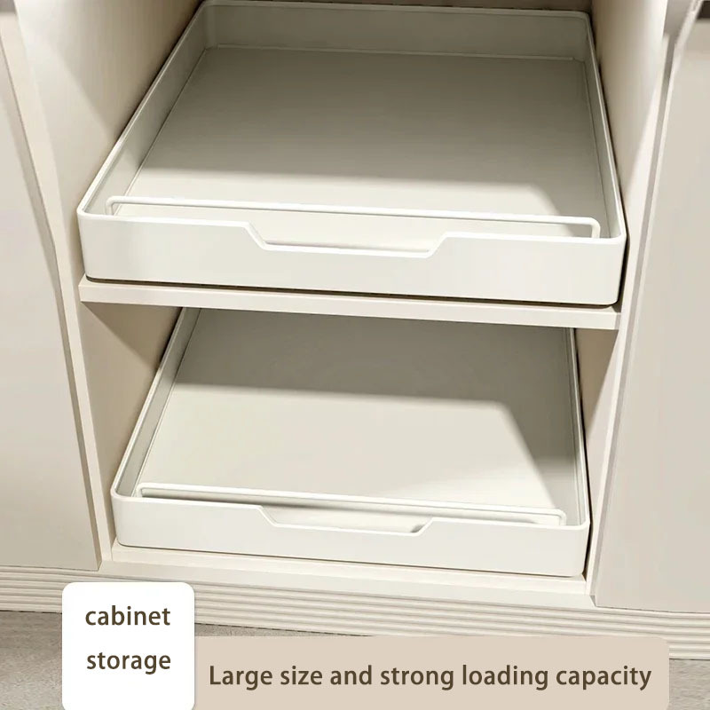 

Easy-install Pull-out Kitchen Organizer - , High-capacity Storage Drawer For Spices &