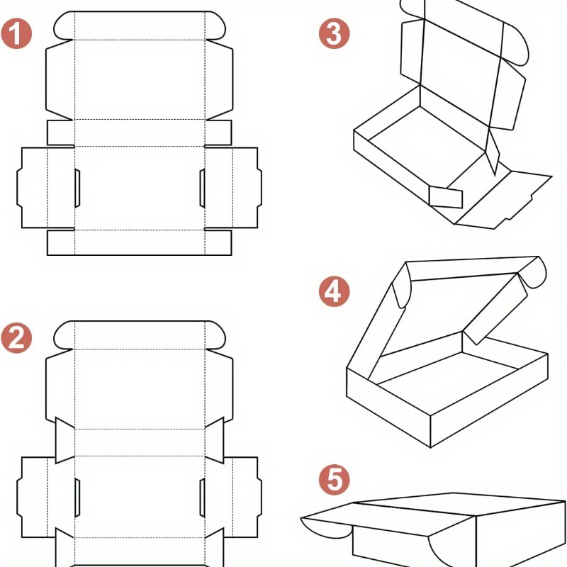 2pcs Mini Small Aircraft Box Paper Packaging
