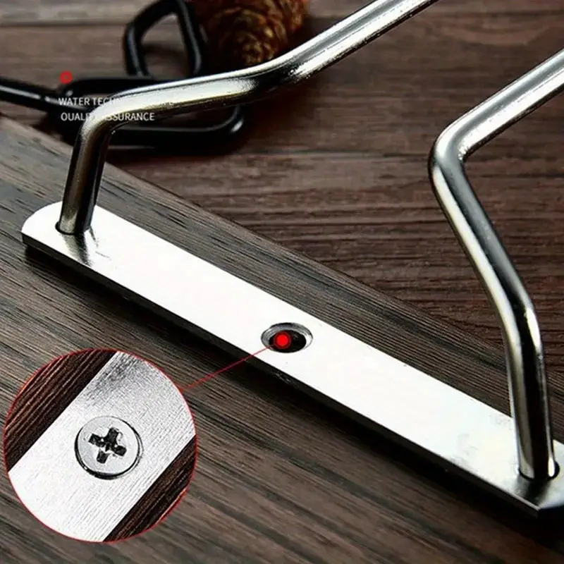 1 pc metal stemware rack for under cabinet storage multipurpose high footed glass holder for home bar and kitchen dining area ceiling mounted hanging glass organizer details 9