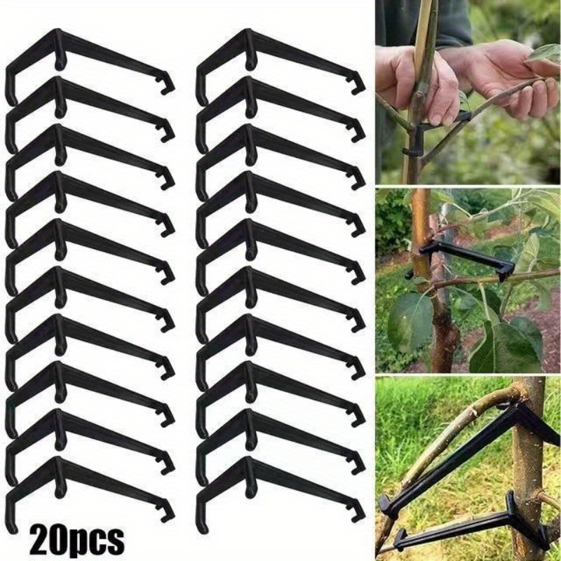 

20pcs L-shaped Garden Pruning Clips, Adjustable Plastic Tree Branch Support Clamps, Ideal For Fruit Trees & Flowers Shaping, Labor Day Gardening Gift