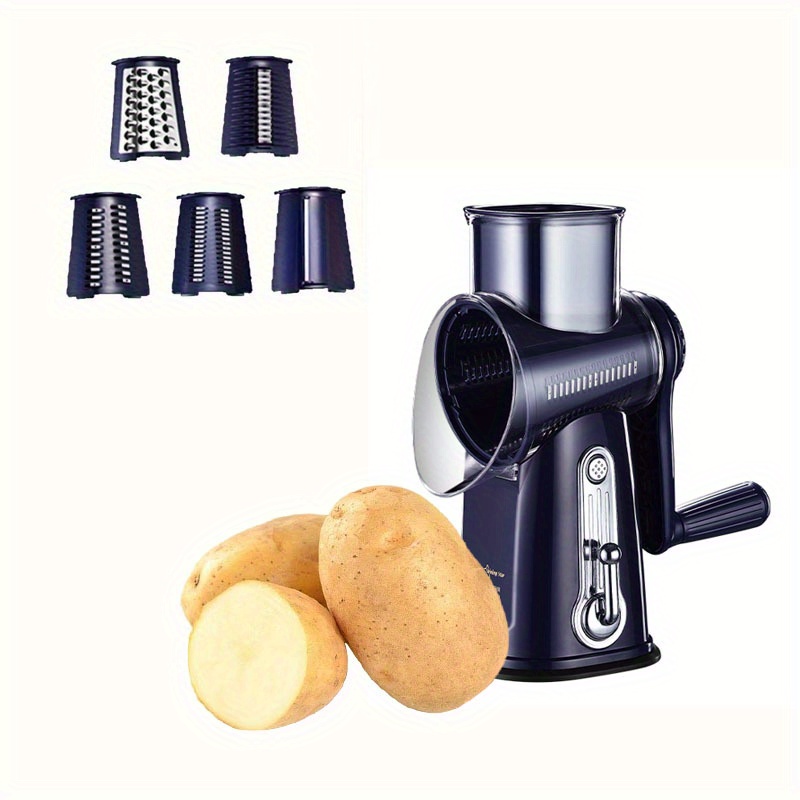 

, , Manual Grater , Nut , 5 Replaceable Blades And Suction Non-suction Cleaning ,