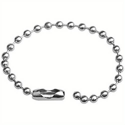 30pcs jewelry chain wave bead chain diy handmade pendant keychain 10cm 4inch stainless steel bead chain with ball connector clasp keychain rings metal bead chain nickel chain dog tag chain making