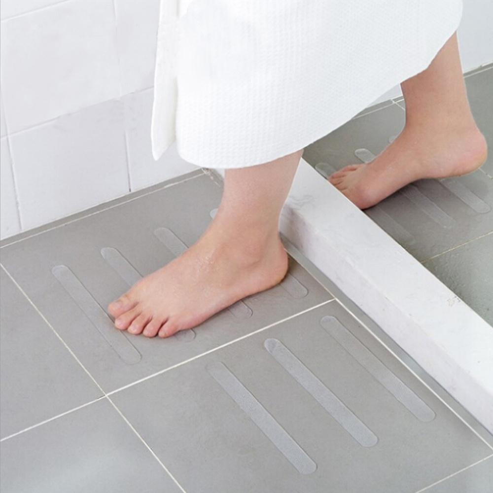 bathroom anti slip bath mat 20x2cm grip stickers non slip shower strips flooring safety tape mat pad pvc anti slip bathroom mat details 0