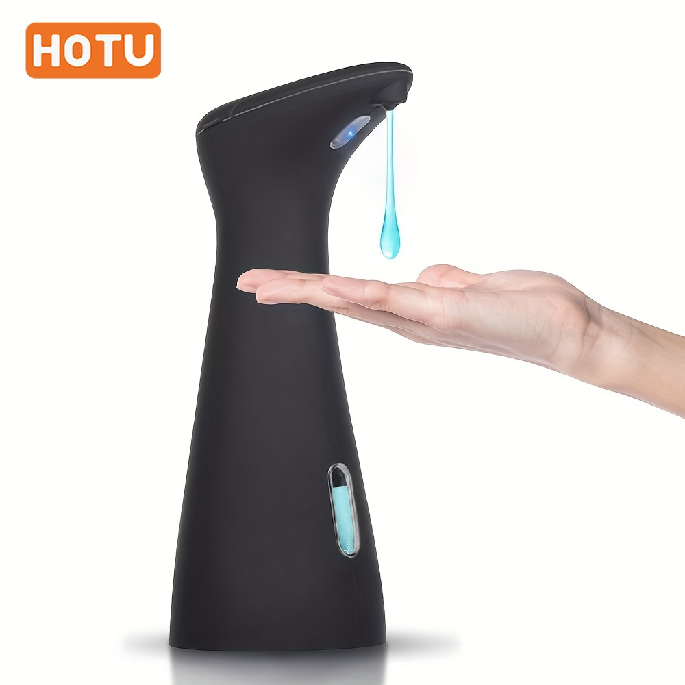 

Hotu 1pc Automatic Touchless Soap Dispenser, Infrared Sensor Lotion Dispenser, Freestanding, Plastic Material, Battery Operated (requires 4 X Aaa Batteries, Not Included) For Kitchen Bathroom Hotel