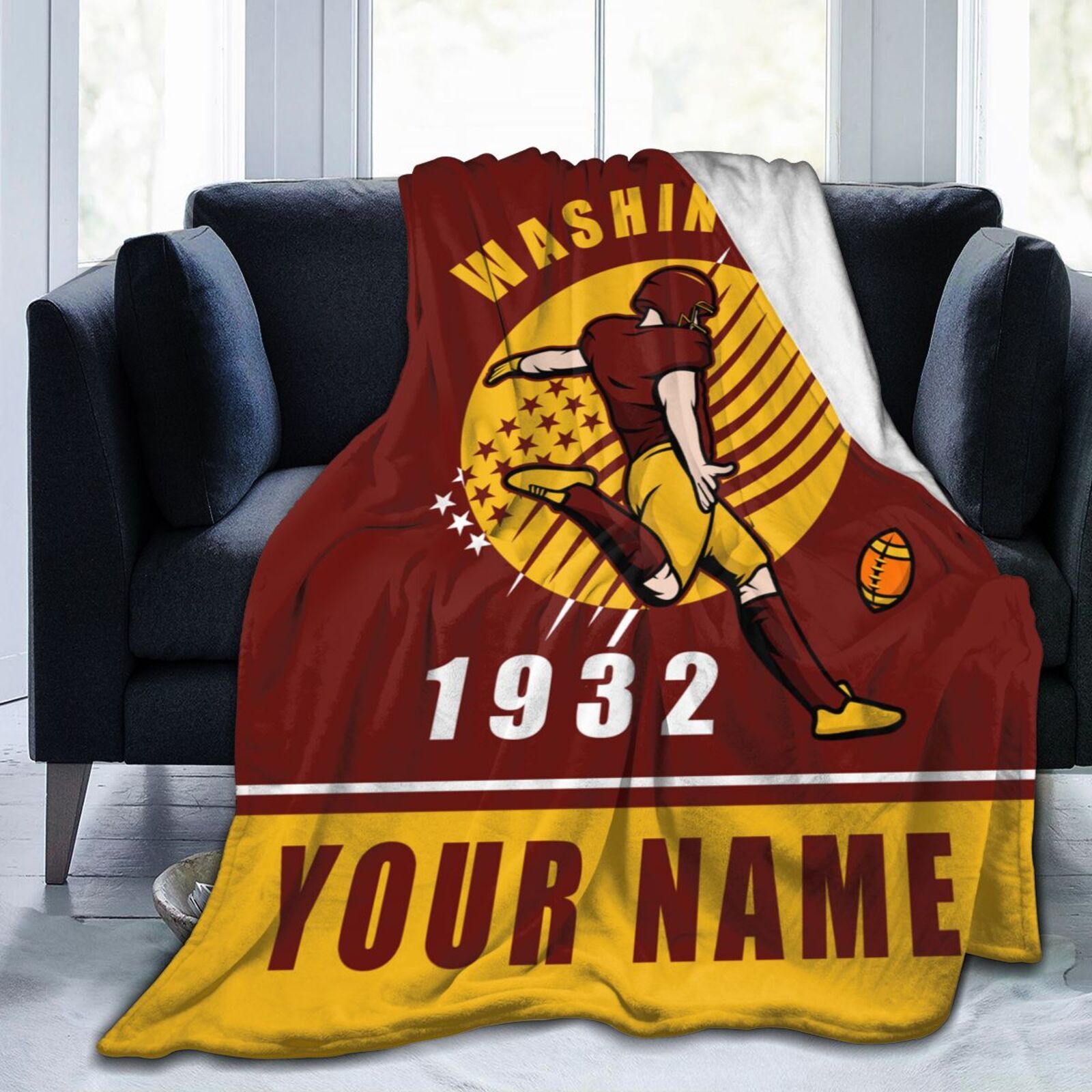 

Personalized -themed Blanket With Name - , Lightweight & Cozy Flannel Throw For Couch, Bed, Sofa - Gift