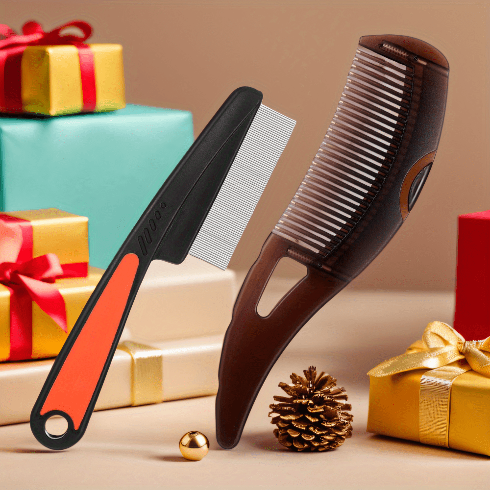 

2pcs Degreasing Tool, Comb, Comb, Cleaning , , No , Dandruff, , Oil Massage Comb