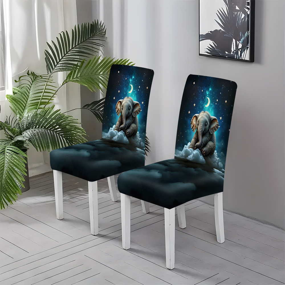 

Jit2/4/6pcs Dining Chair Seat Covers - Non-slip And Dust-proof, Suitable For Home Decor, Office, Wedding, Hotel, Restaurant, And Banquet - Soft And Comfortable, Removable And Washable.