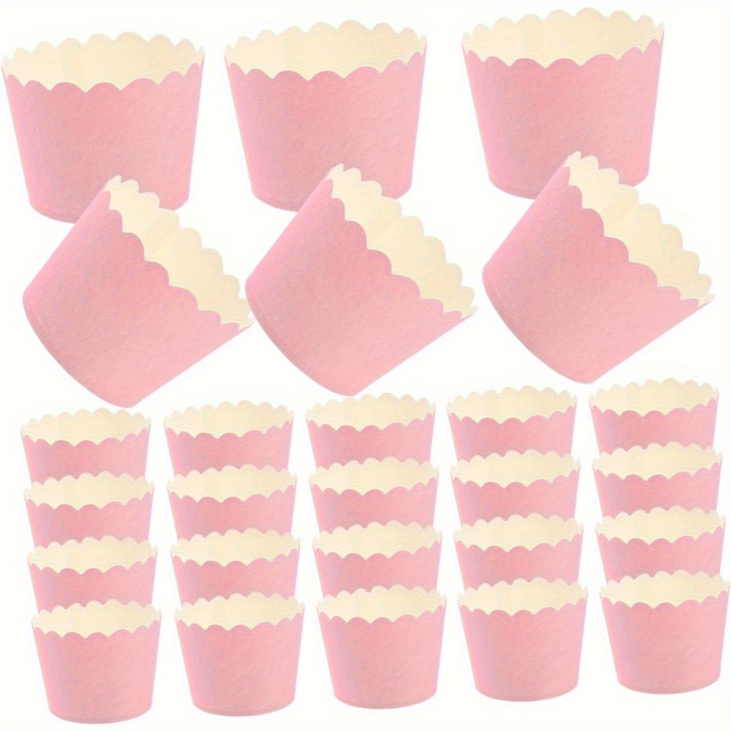 

50-pack Cupcake Baking Cups - No Electricity Required, Featherless, Paper Dessert Containers For , Mini Treats - Disposable Baking Liners For Parties And Cake Decorating Supplies