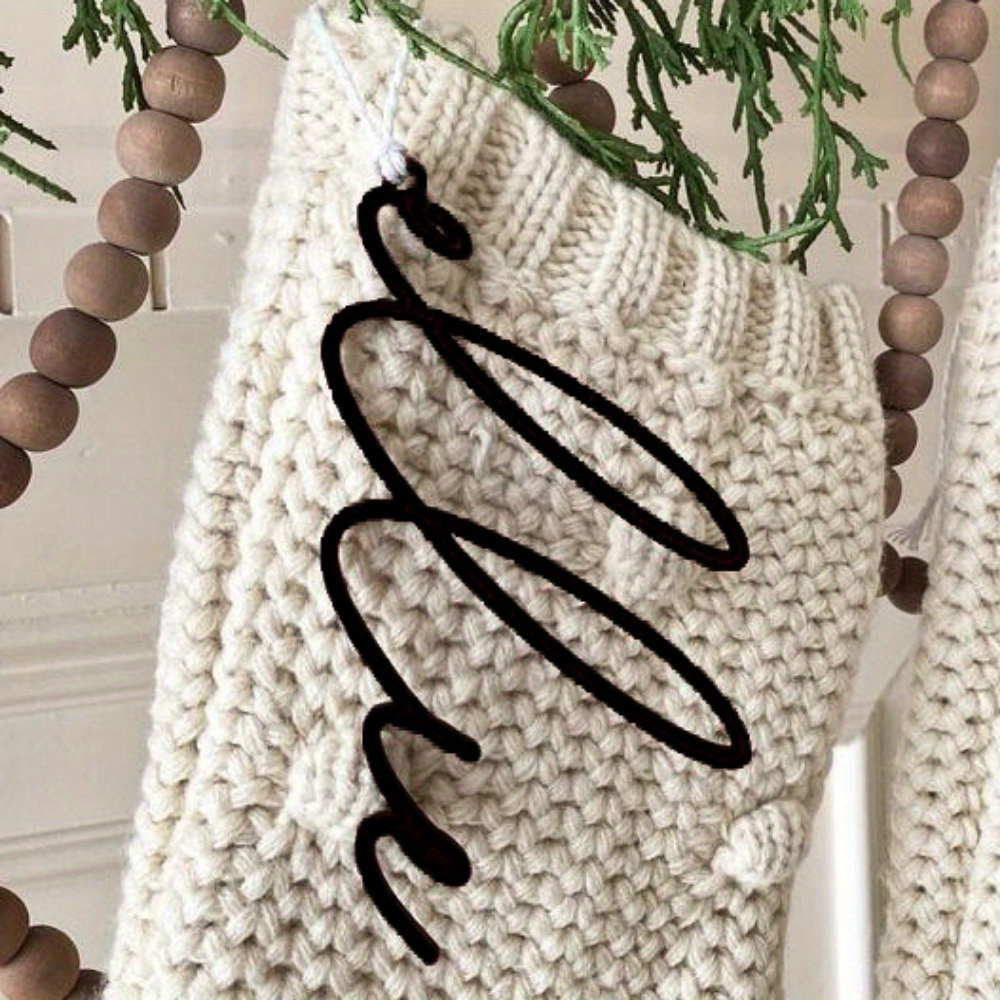 TEMU 1pc Custom Acrylic Name, Christmas Stocking Names, Stocking Name Tags, Gift Tag, Christmas Stocking Taggift As Halloween And Christmas