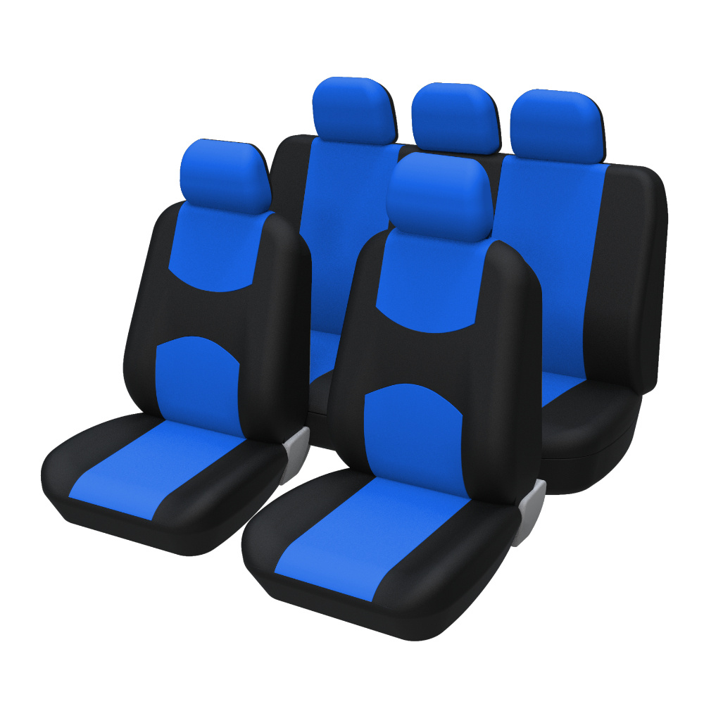 TEMU 5 Seat Car Seat Covers Universal Seat Covers Fabric Seat Covers Interior Car Seat Covers Blue