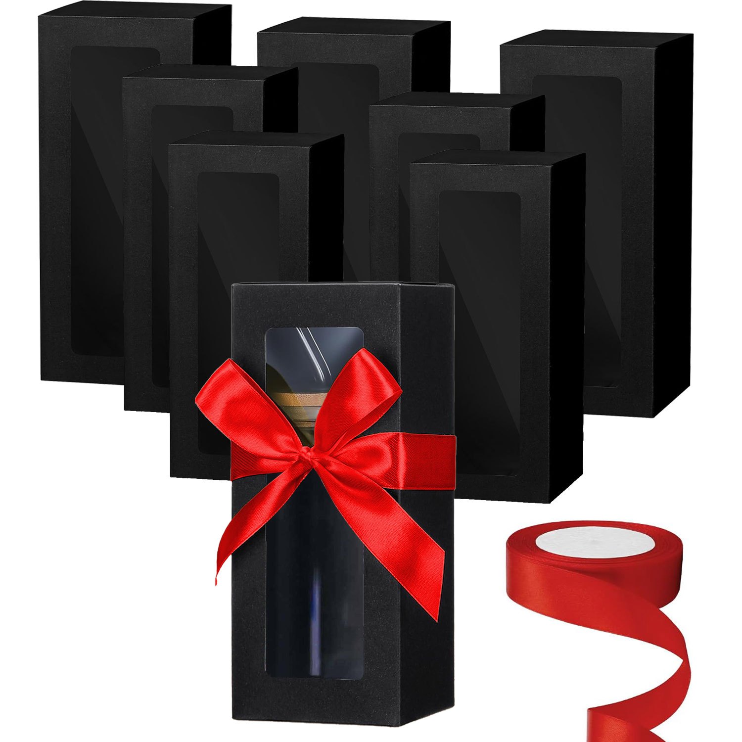 

8pcs Elegant Gift Boxes With 24 Yards Of - Sublimation Glass & Packaging, Ideal For Weddings, Birthdays, And Holidays