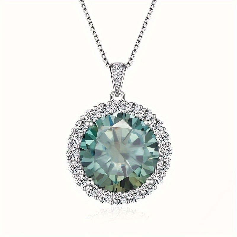S925 Silver Moissanite Atmospheric Necklace — Elegant Gift