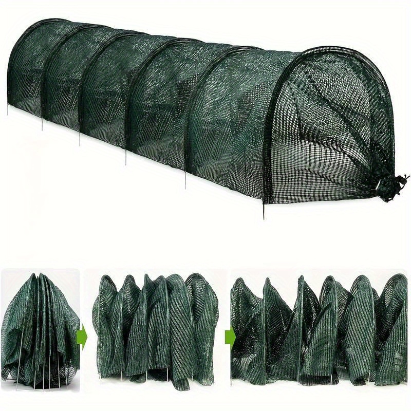 

1pc Pvc Fast-release Garden Tunnel Cover, 2-in-1 Portable Greenhouse Sunscreen, 3-meter Long