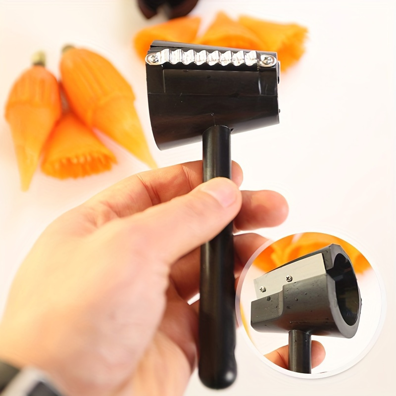 1pc stainless steel spiral vegetable slicer handheld veggie cutter for creative garnishes versatile kitchen tool for carrot cucumber fruits more details 6