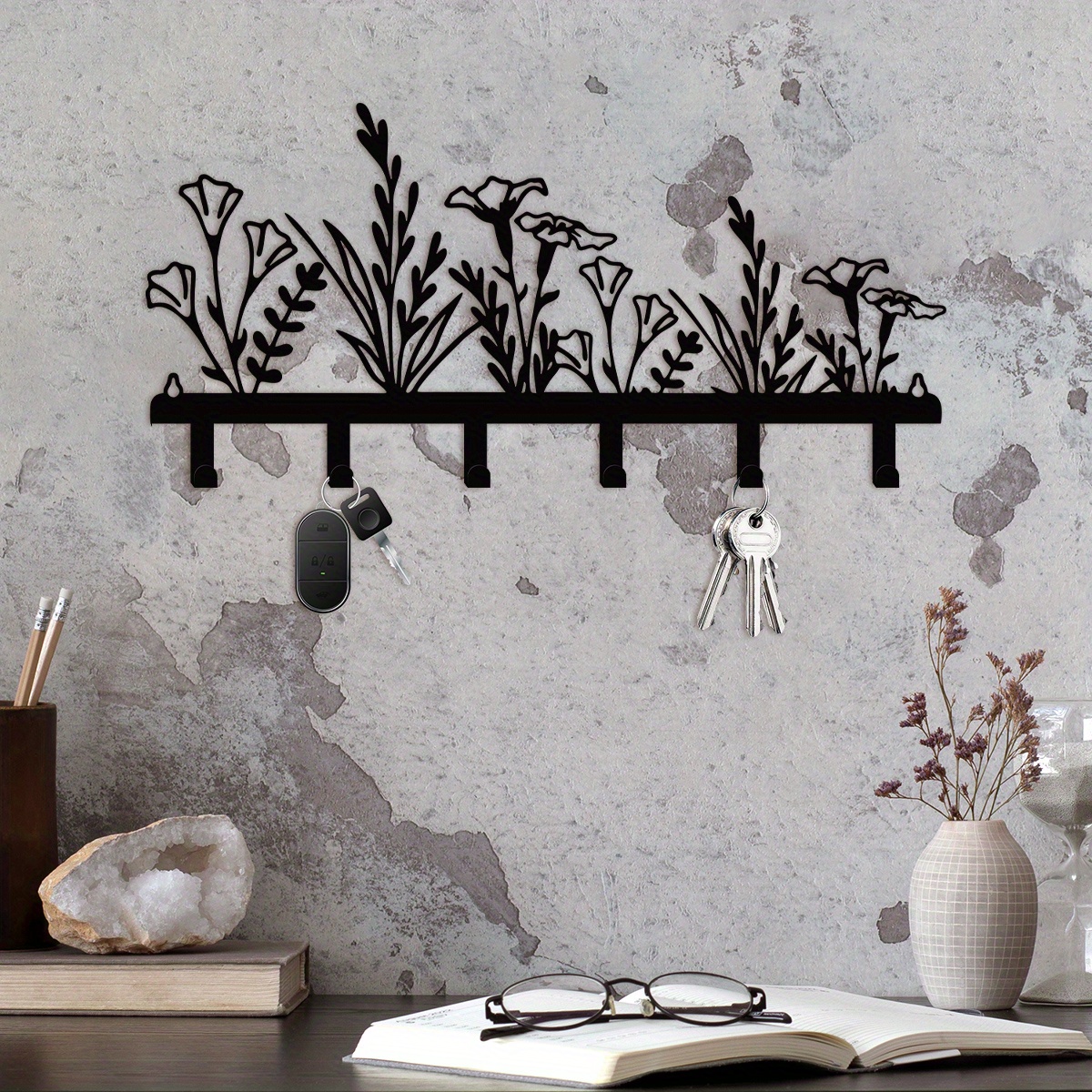 1pc wall mounted metal coat rack decorative Temu Canada