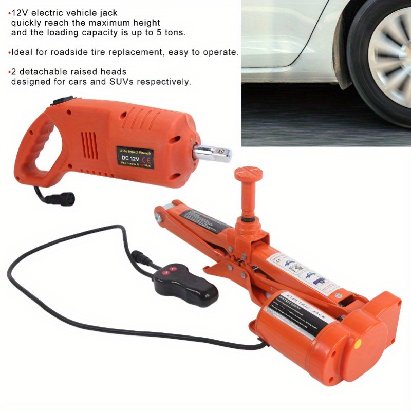 Electric Car Jack Kit 5ton 12v Hydraulic Car Jack Lift Temu
