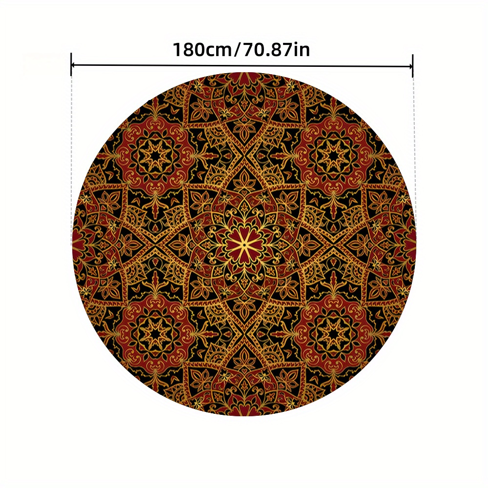 

Nappe Ronde en 1pc - Imperméable, Résistante à l'Huile & Isolante Thermique Tables à et de Café - Parfaite les Fêtes et la Décoration de la