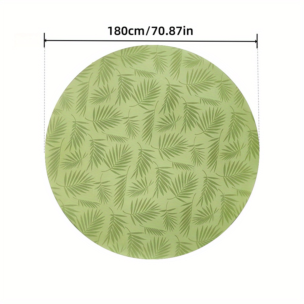 

1pc Nappe Ronde Imprimée - Imperméable, Résistante à l'Huile et Isolante Thermique en Polyester pour Tables à Manger et à Café - Parfaite pour Noël et Fêtes d'Année