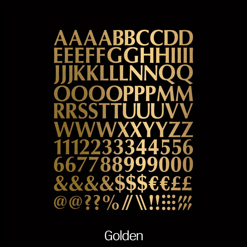 100+pcs English Fonts, Self Adhesive Vinyl Decal Reflective Car Sticker For Car Motorcycle Trucks Mobile Number Decor