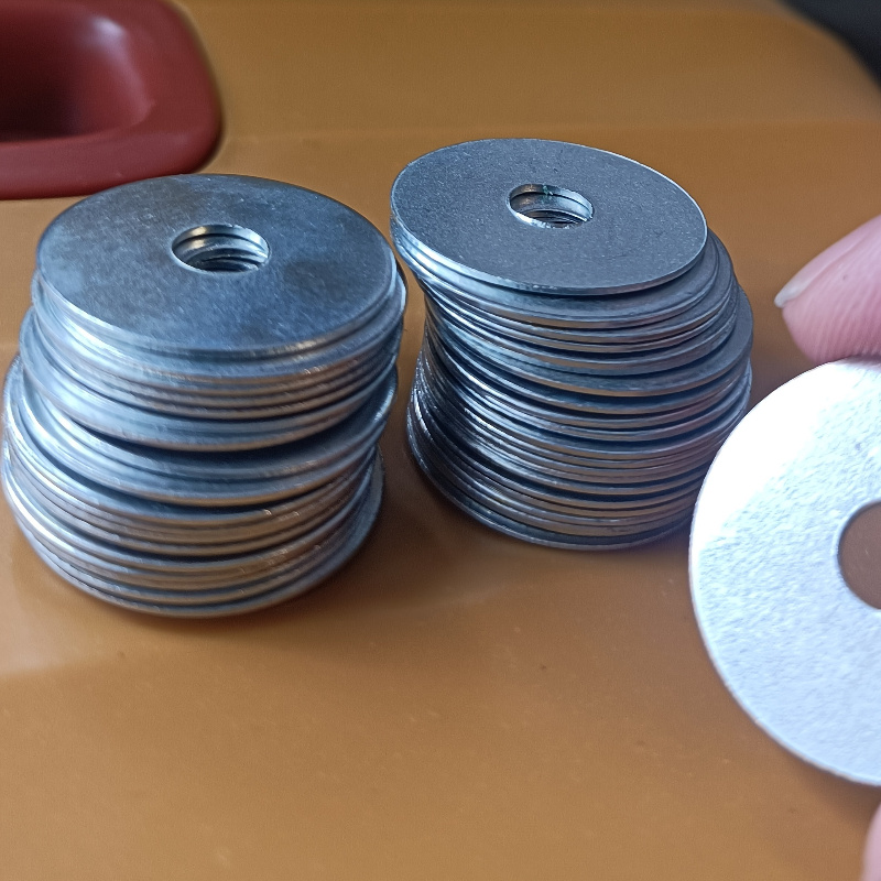 

50pcs M6 304 Stainless Steel Flat Washers - Enlarged & Galvanized, Thickened Metal Spacers, 6x20x0.8mm, -resistant For Indoor/outdoor Use