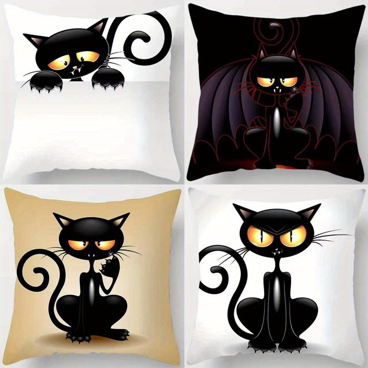 

4pcs Set Of - - Contemporary , Linen , Zip - For & Bedroom Decor (no )