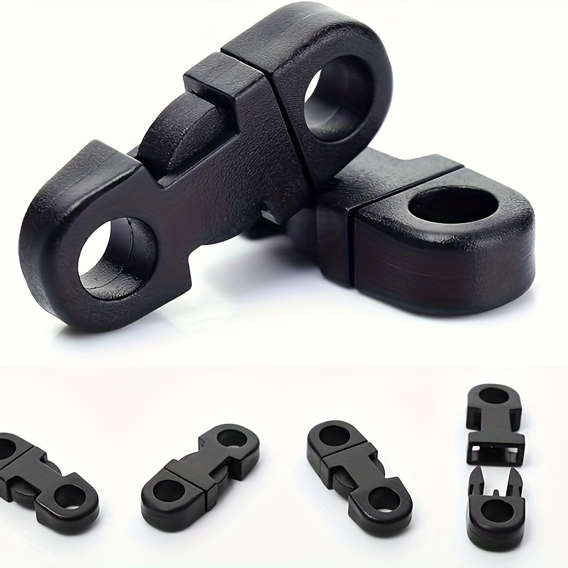 

20/40pcs Quick Side Release Clips, Safety Breakaway Snap For Paracord Bracelets, Diy Camera Straps, Crafts - Black